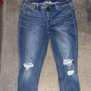 Jennifer Lopez Blue Super Skinny Jeans